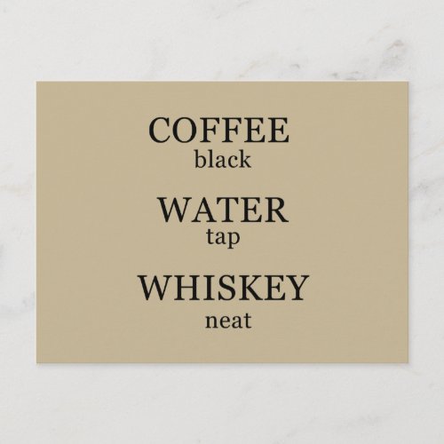 Funny whisky quotes humor whiskey sayings postcard