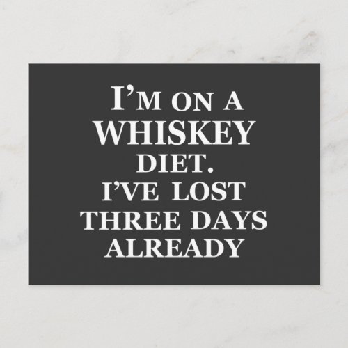 Funny whisky quotes humor whiskey sayings postcard