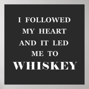 Funny whisky quotes humor whiskey sayings poster