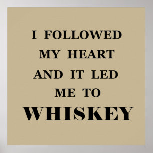 Funny whisky quotes humor whiskey sayings poster