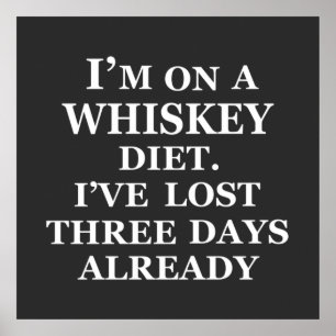 Funny whisky quotes humor whiskey sayings poster