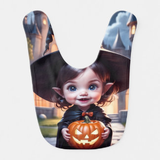 funny whitch baby bib