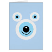 Funny white bear face (Front)