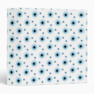 Funny white bear face 3 ring binder