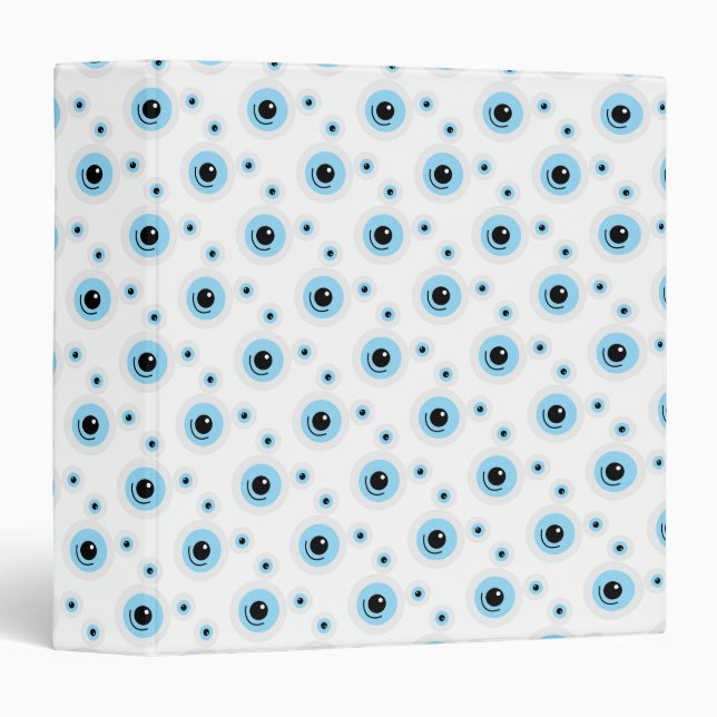 Funny white bear face 3 ring binder (Front/Spine)