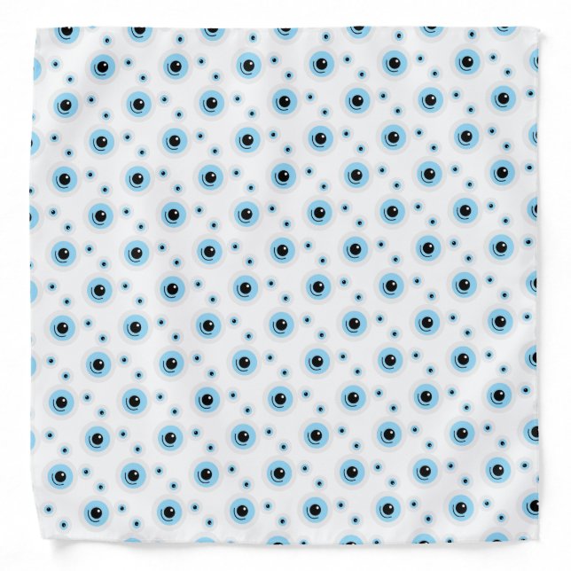 Funny white bear face bandana (Front)