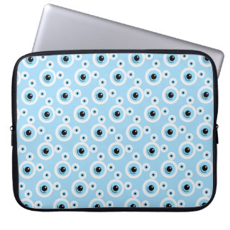 Funny white bear face laptop sleeve