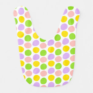 Funny White Colorful Pattern Baby Boy Girl Bib