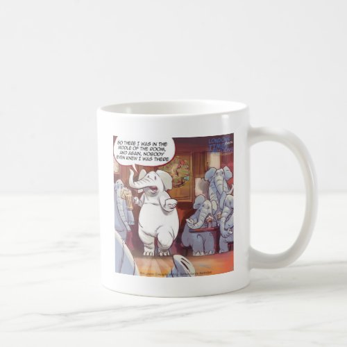Funny White Elephant In The Room Coffee Mug