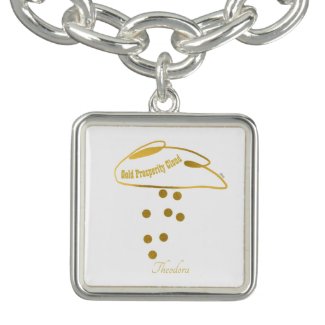 Funny White Gold Prosperity Cloud Bracelet