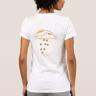 Funny White Gold Prosperity Cloud T-Shirt