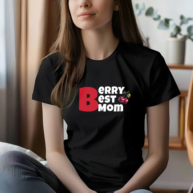 Funny white red cherry vibe slogan mother day T-Shirt (Creator Uploaded)