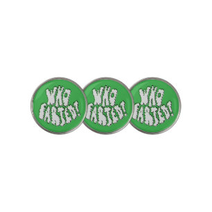 Funny Who Farted? Novelty Golf Gift For Buddies Ball Marker