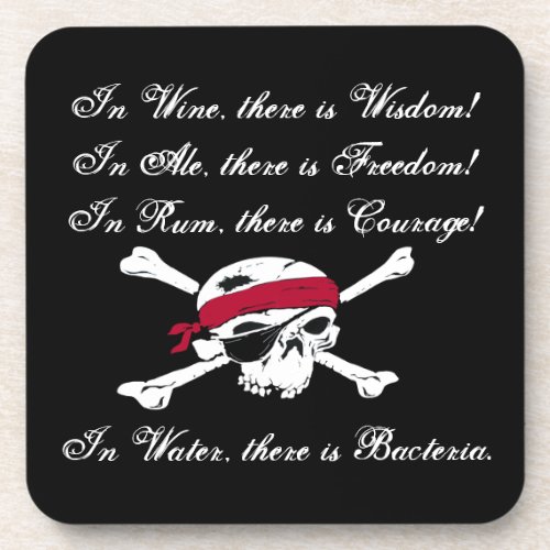 Funny Why Pirates Drink Rum Coaster