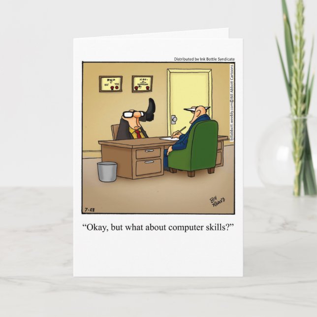 Funny "Wicked Mad Skills" Birthday Card For Him (Front)