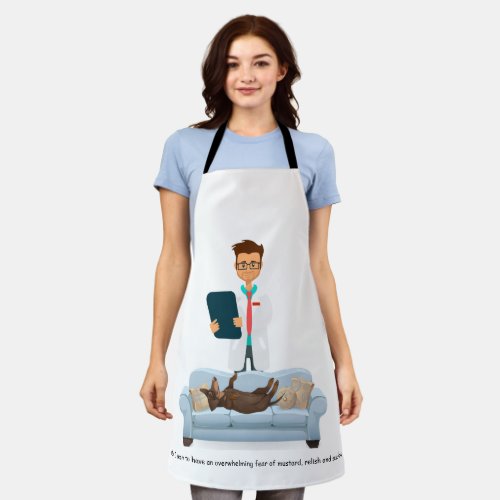 Funny Wiener Dog All_Over Print Apron
