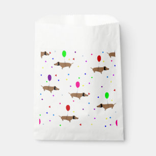 funny wiener dogs dachshund balloons favor bag