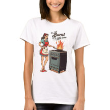 Funny Wife Cooking Joke Vintage Lady Art