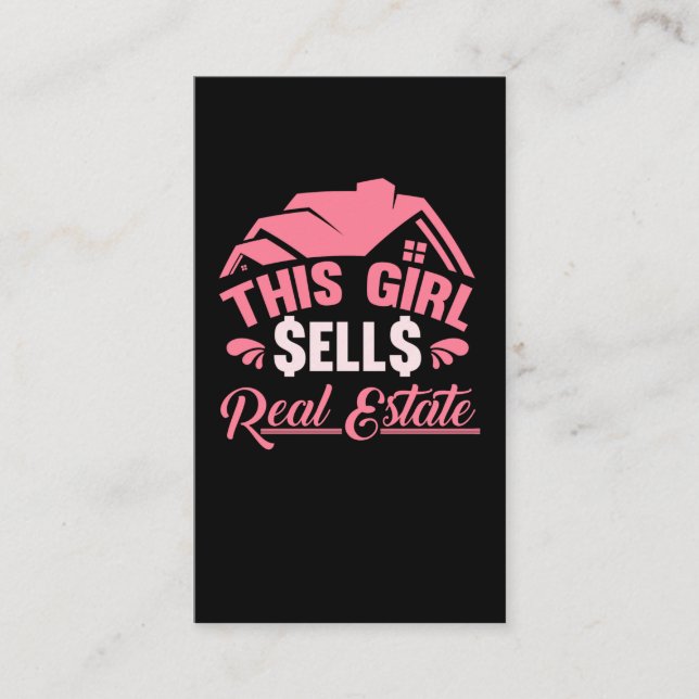 Funny Wife Investor Girl Real Estate Agent Mom Business Card (Front)