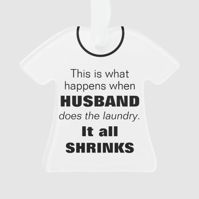Funny Wife Marriage Typography  Ornament (Front)