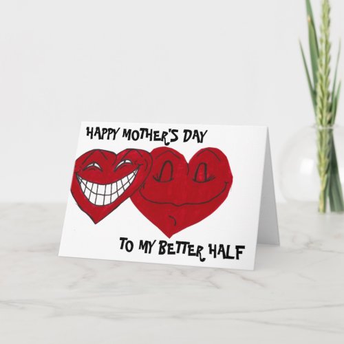 FUNNY WIFES MOTHERS DAY card