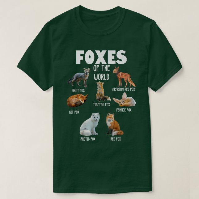 Funny Wild Animals Foes of the World Fo Lover  T-Shirt (Design Front)