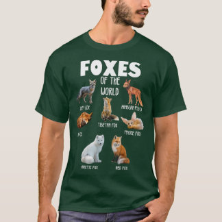 Funny Wild Animals Foes of the World Fo Lover  T-Shirt
