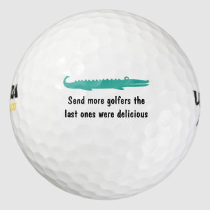Funny Wild Gator Golf Balls