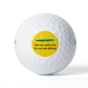 Funny Wild Gator Golf Balls