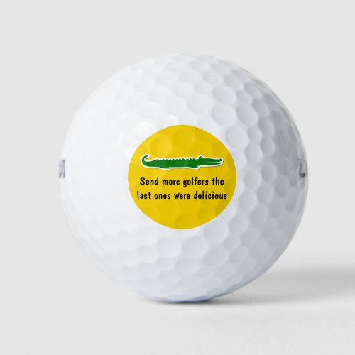 Funny Wild Gator Golf Balls
