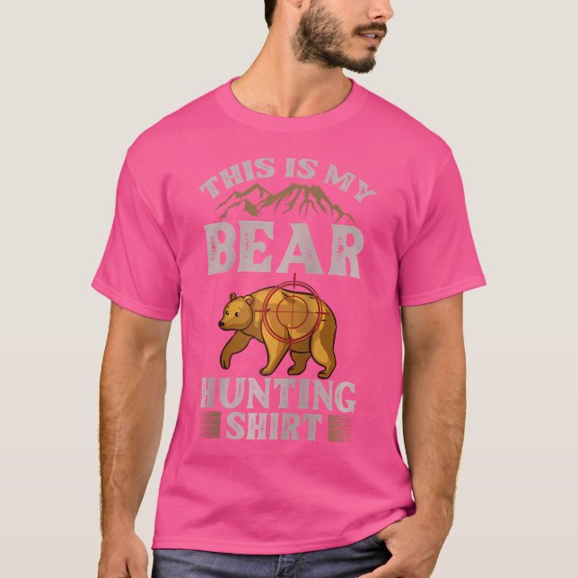 Funny Wildlife Animals Hunt 	 Baseball T-Shirt (Front)