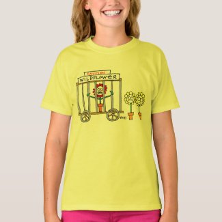 Funny Wildlower Gardener Cartoon Tee