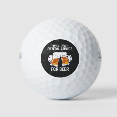 Funny Will Give Dental Advice For Beer Golf Balls