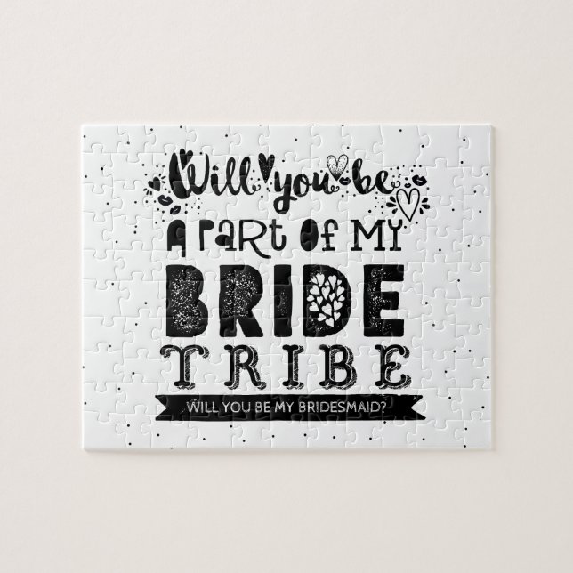 Funny Will You Be My Bridesmaid Proposal Jigsaw Puzzle (Horizontal)
