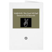 Funny William Shakespeare Card (Back)