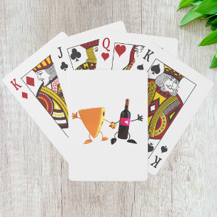Funny Wine and Cheese Party Poker Cards