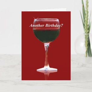 Funny Wine Birthday Card