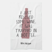 Funny Wine Bottle Saying Name Red Black Nice