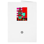 Funny Wine Card, I make wine disappear. Customize Cards (Back)