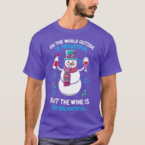 Funny Wine Gifts Men Women Wine Ugly Christmas Win T_Shirt