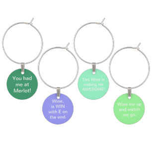 Funny Wine Glass Charms