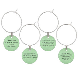 Funny Wine Glass Charms