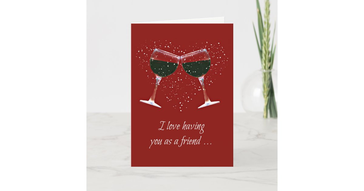 Birthday card/Friend card/Wine lover card/Funny birthday card