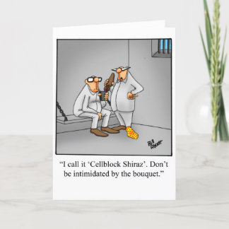 Funny Wine Humor Birthday Greeting Card