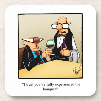 Funny Wine Humor Coaster Set by Spectickles at Zazzle
