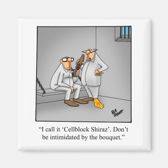 Funny Wine  Humor Magnet Spectickles (Front)