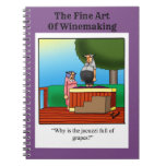 Funny Wine Humor Notebook at Zazzle