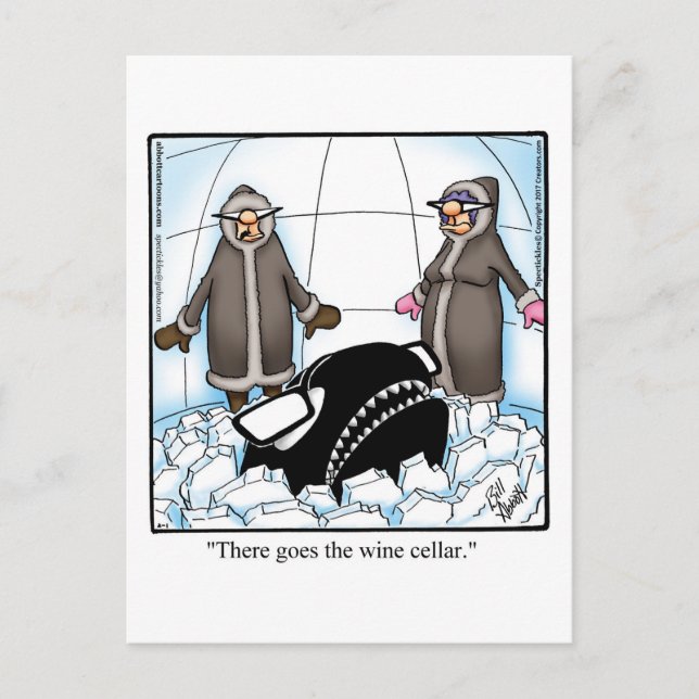 Funny Wine Humor Postcard (Front)