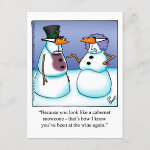 Funny Wine Humor Postcard