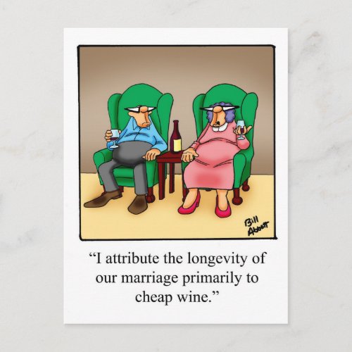 Funny Wine Humor Postcard Spectickles
